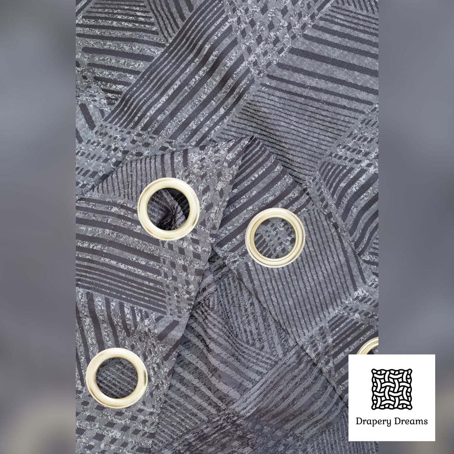 Ready Made Curtains - Midnight Stripes