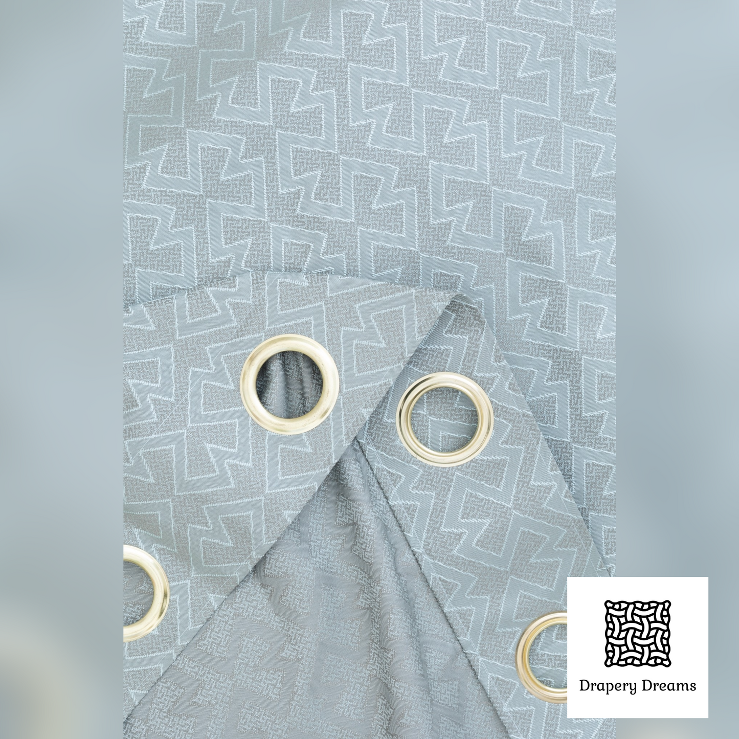 Ready Made Curtains - Aqua Maze