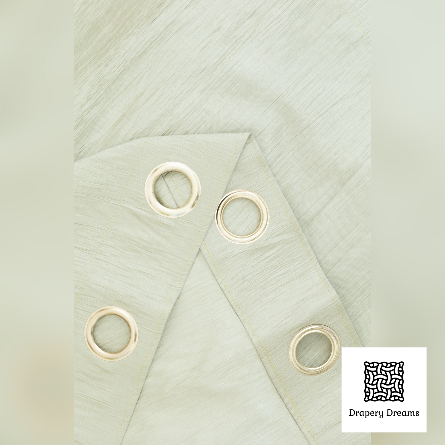 Ready Made Curtains - Light Green