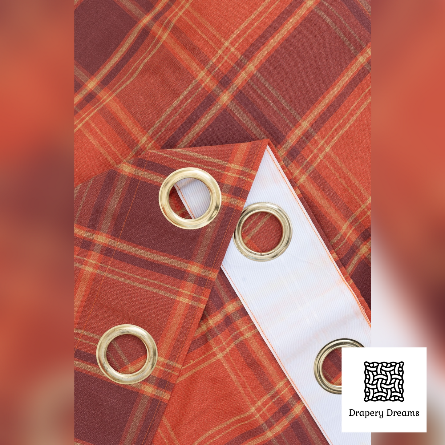 Ready Made Curtains - Crimson Plaid