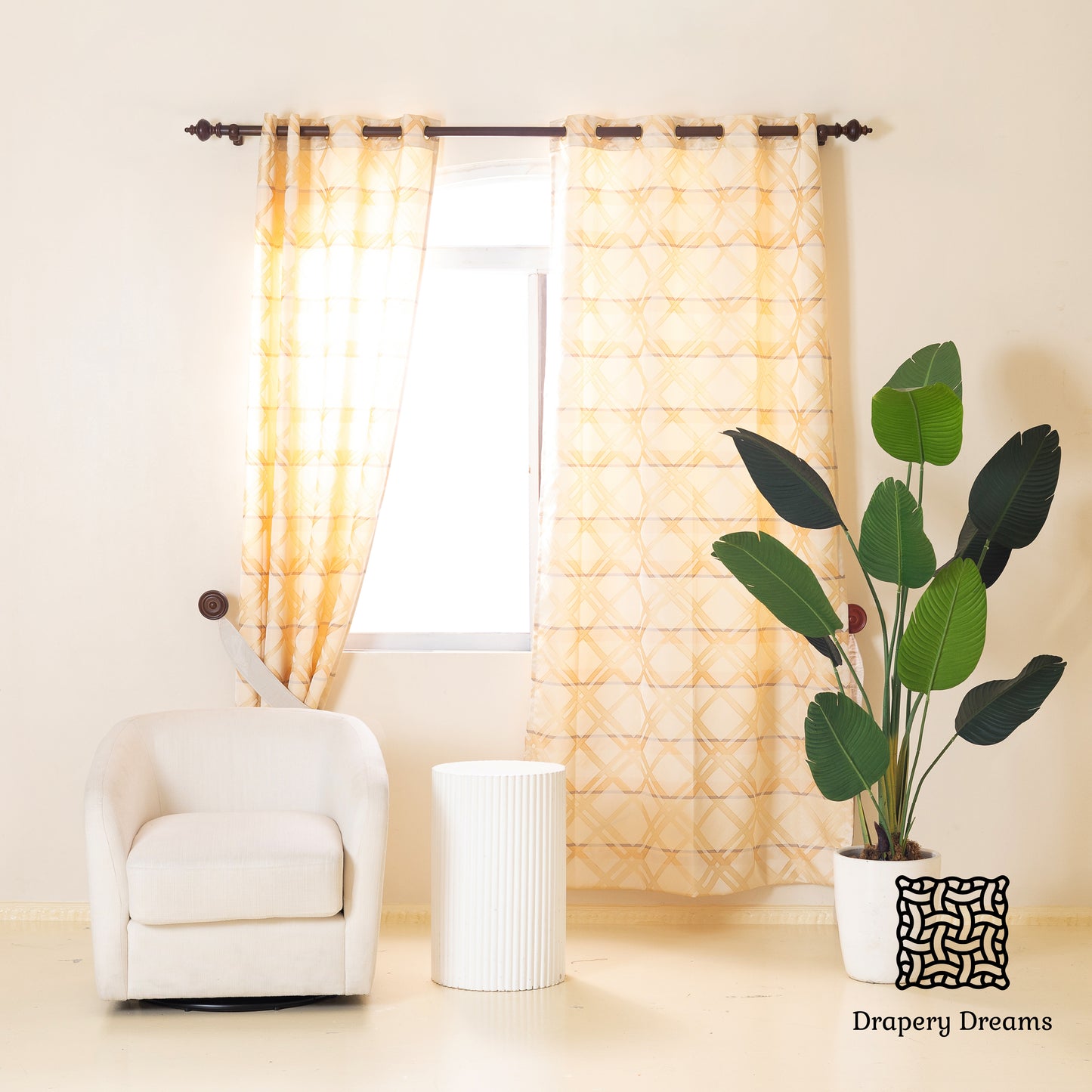 Ready Made Curtains - Sunlit Lattice