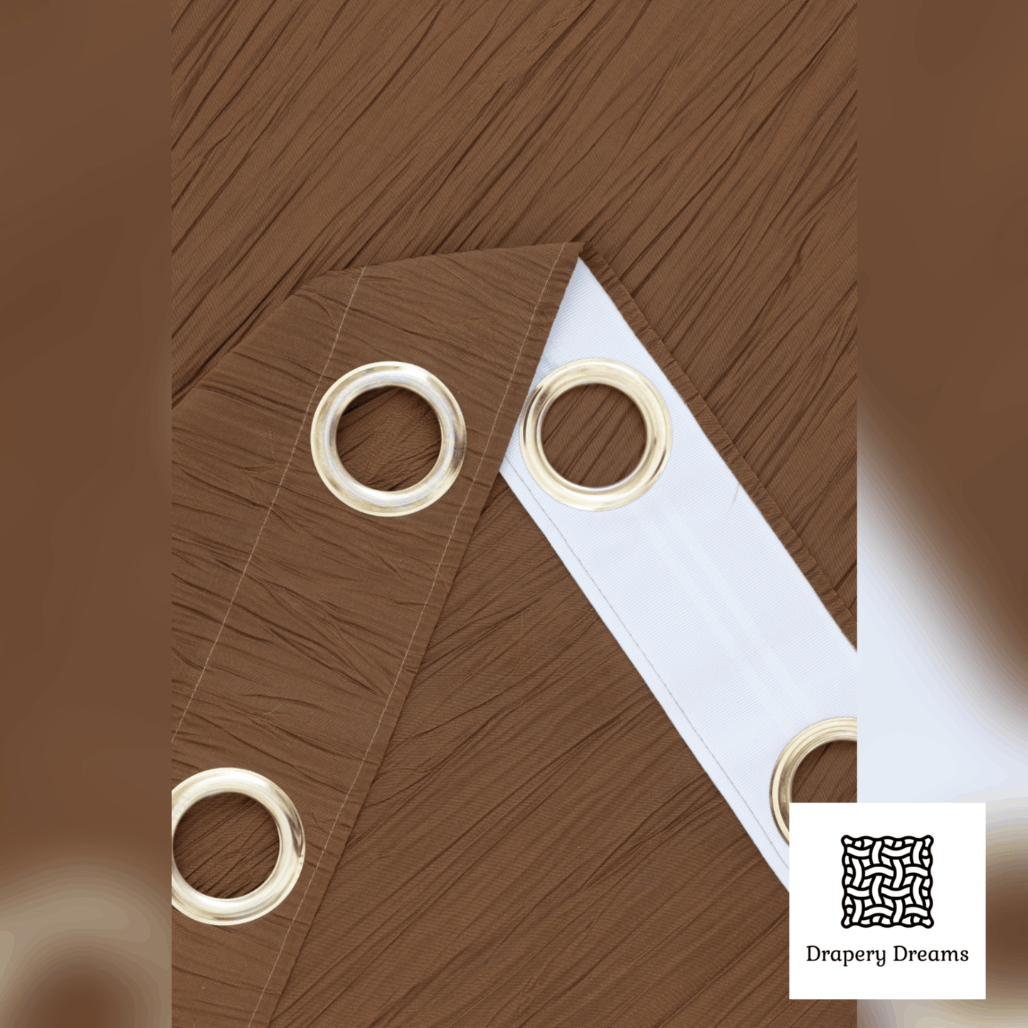 Ready Made Curtains - Brown
