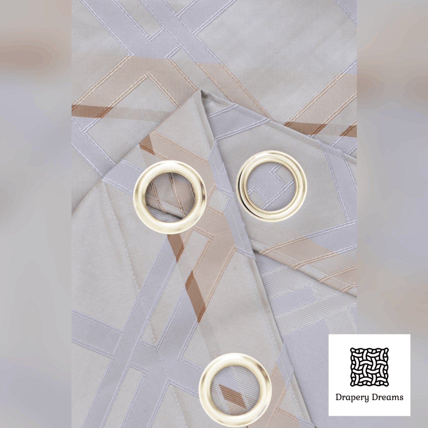 Ready Made Curtains - Ash Lattice