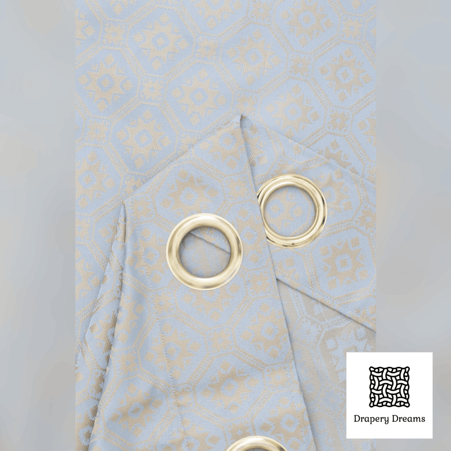 Ready Made Curtains - Sunlit Azure