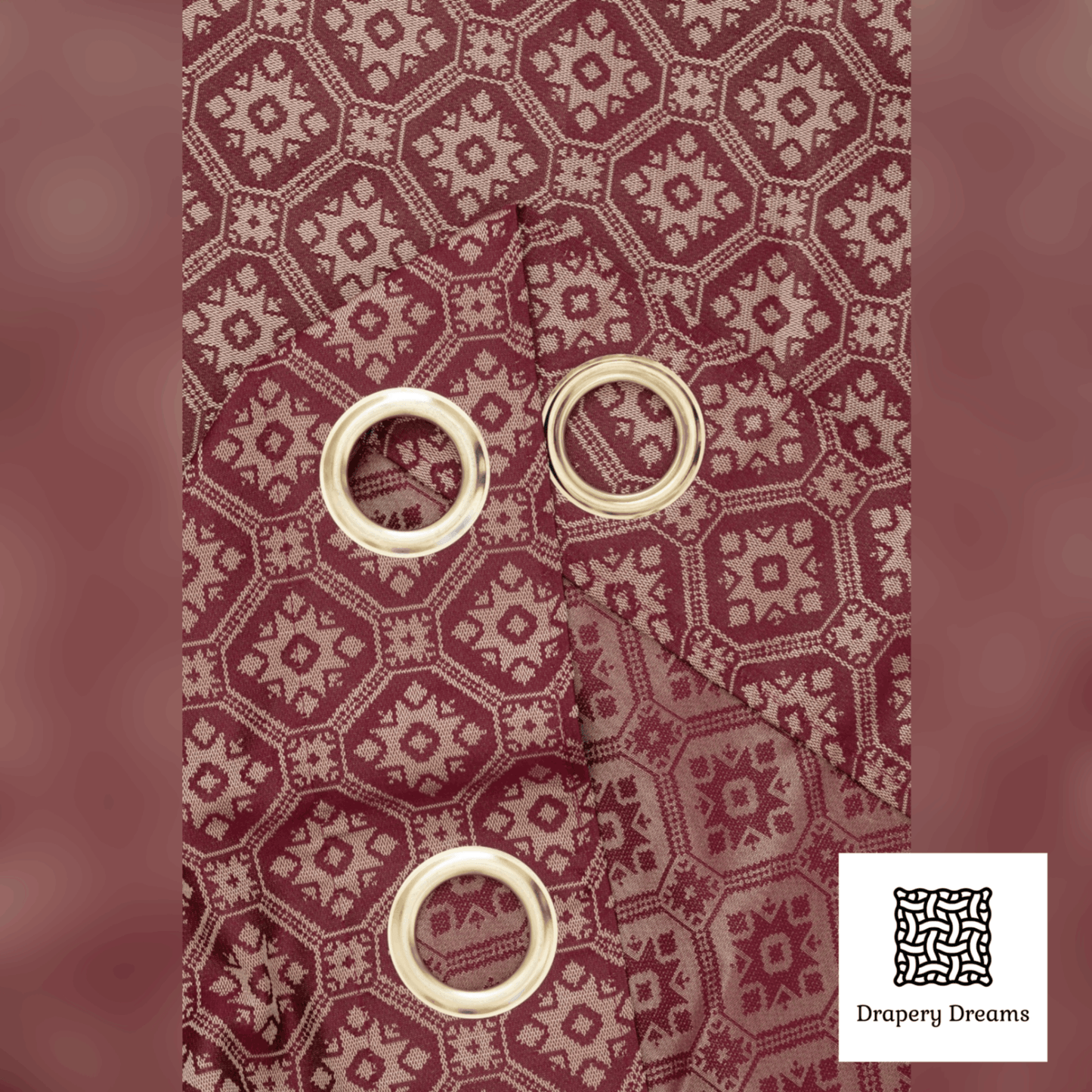 Ready Made Curtains - Regal Maroon