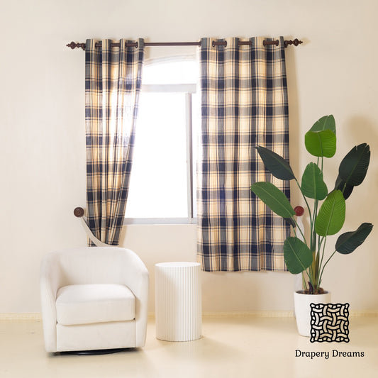 Ready Made Curtains - Midnight Plaid