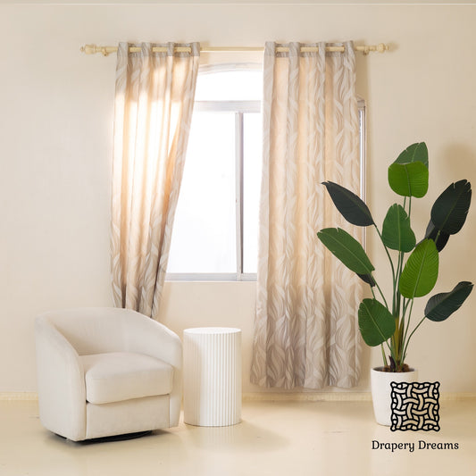 Ready Made Curtains - Ivory Cascade