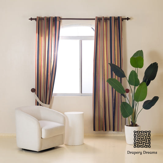 Ready Made Curtains - Regal Stripes