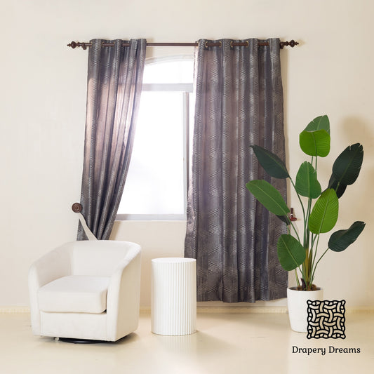 Ready Made Curtains - Midnight Stripes