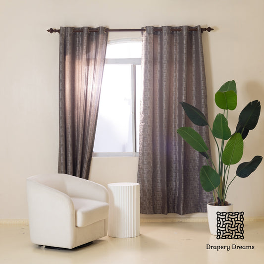 Ready Made Curtains - Slate Matrix