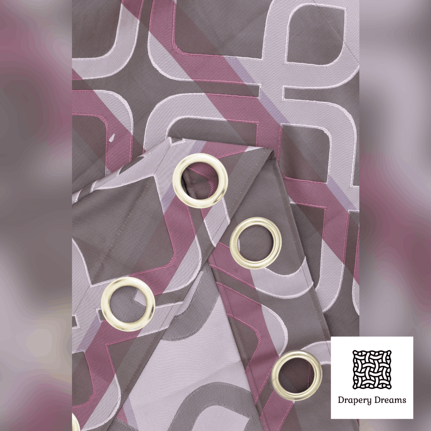 Ready Made Curtains - Lavender Lattice