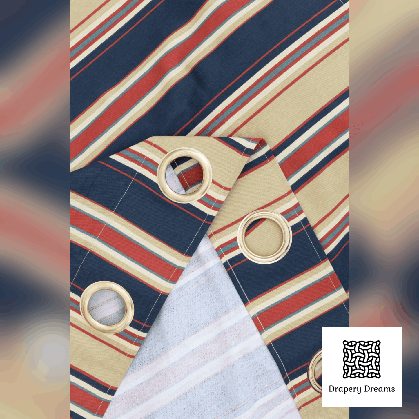 Ready Made Curtains - Regal Stripes